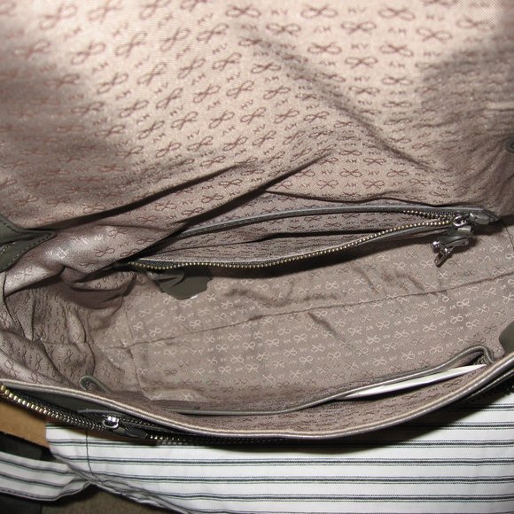 Anya Hindmarch Maxi Zip Studded Bi-Color Hobo/ Shoulder Bag - Picture 10 of 14